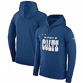 Men's Indianapolis Colts Nike Property Of Performance Pullover Hoodie Royal,baseball caps,new era cap wholesale,wholesale hats